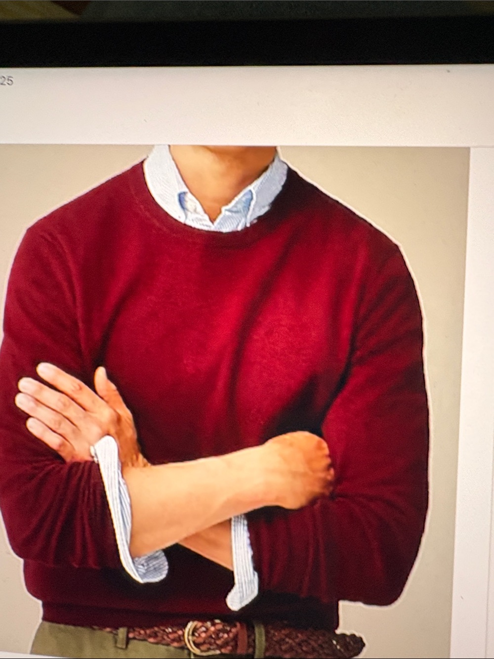 J Crew Ragged Merino Wool Blend Crewneck Sweater L